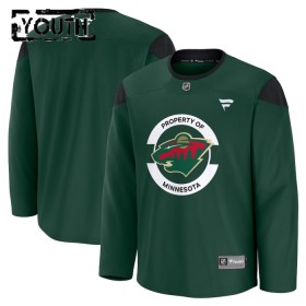 Minnesota Wild Fanatics Team Practice Custom 2024-25 Grün Trikot - Kinder